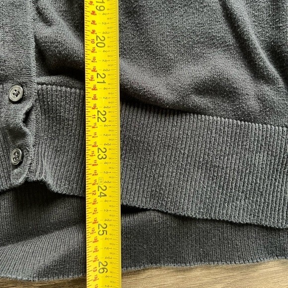 Merona Sequin Bow Button Front Long Sleeved Black Cardigan Women's size 4x - Picture 8 of 8